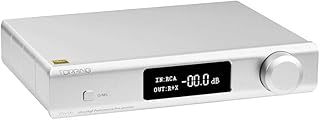 Topping PRE90 Balanced NFCA Preamplifier - Ultra-High NFCA Modules RCA XLR Balanced Input&Output Pre-amplifiers for Topping EXT90 D90se D90MQA D90 A90 D70s Audio DAC with Remote Control (Silver)