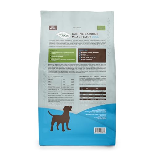 Image of NATURE'S LOGIC Dry Dog Food - Sardine Meal Feast Dry Kibble, 25 lb