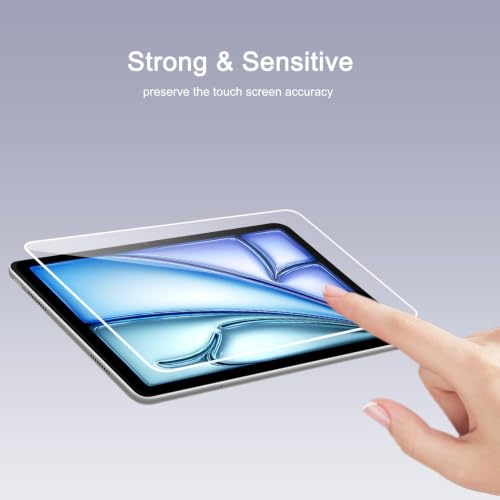 Image of Ailun Screen Protector for iPad Air 11 inch 6th Generation [2024 6th Generation], iPad Pro 11 inch 2024 5th Generation, iPad 10th Screen 10.9 inch Tempered Glass [Face ID and Apple Pencil