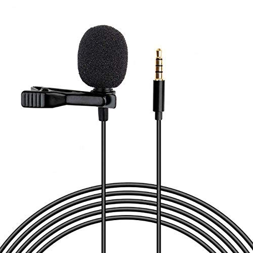 E-COSMOS EC-142 Collar Microphone 1.5 Meter Cable Length (Black)