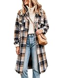 Omoone Oversized Plaid Shacket