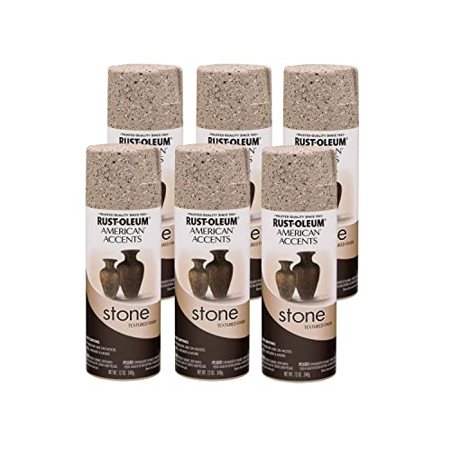 Image of Rust-Oleum 7995830-6PK Stone Creations Spray, 12 oz, Pebble, 6 Pack