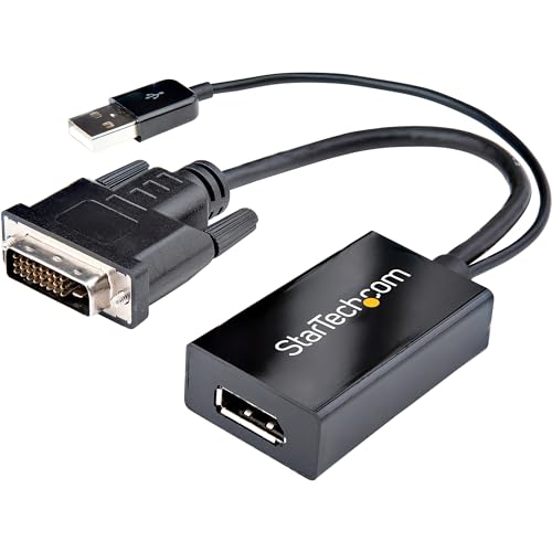 StarTech DVI-D to DisplayPort Adapter/Converter 1920x1200 USB (DVI2DP2)