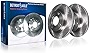 Detroit Axle - 10.16' (258mm) FRONT Brake Rotors Replacement for 2011-2019 Ford Fiesta - 2pc Set