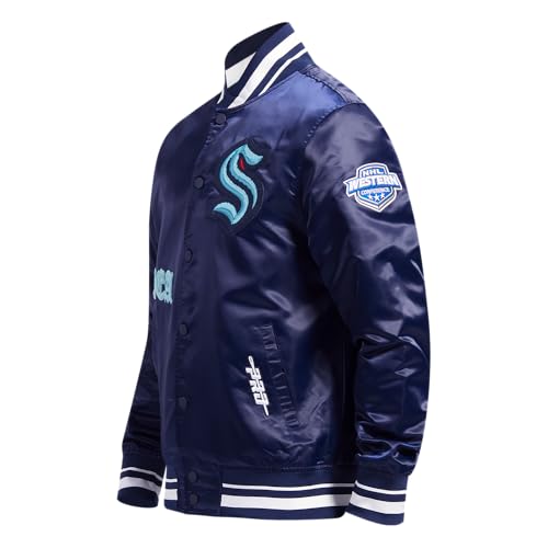 Image of Pro Standard Mens NHL Old English Satin Jacket