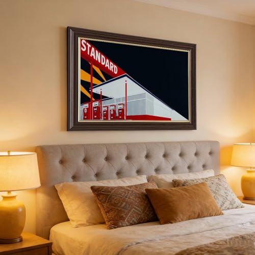 Toile murale Night Ed Ruscha poster cadre 40,6x61 cm - 4