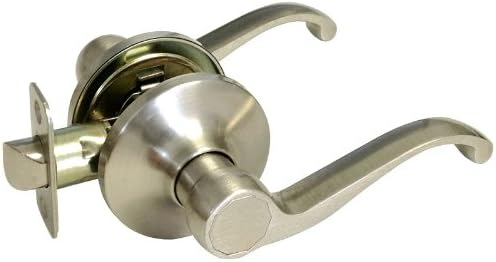 eBuilderDirect 4 Pack Satin Nickel Passage Door Lever Handle Knob (Hall and Closet) 835DC