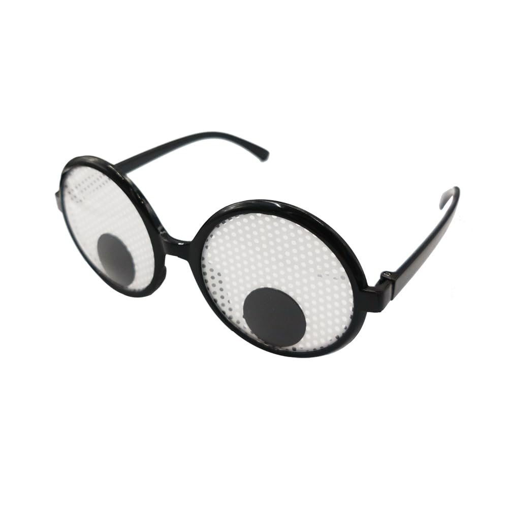 VIGUEUR 2PCS Googly Eyes Glasses - Funny Glasses, Shaking Giant Eye Glasses for Party Favor