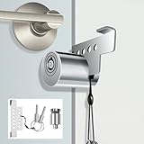 MOSECYOU Portable Keyed Door Lock for Home/Travel Security, Child Safety Protection Extra Lock, Temporary No Drill Lockout Device with Key for Apartment Bedroom Hotel Room