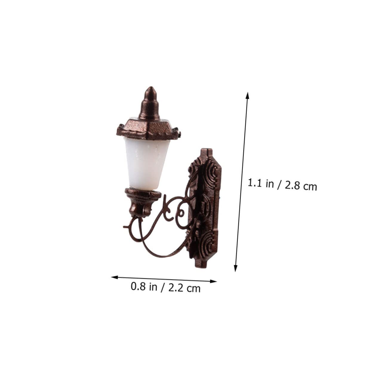 Holibanna 4Pcs Mini Luminous Wall Lamp Decorative Tiny Wall Lights for DIY Sand Table Models Compact Warm Glow Safe Material for Mini House Decor
