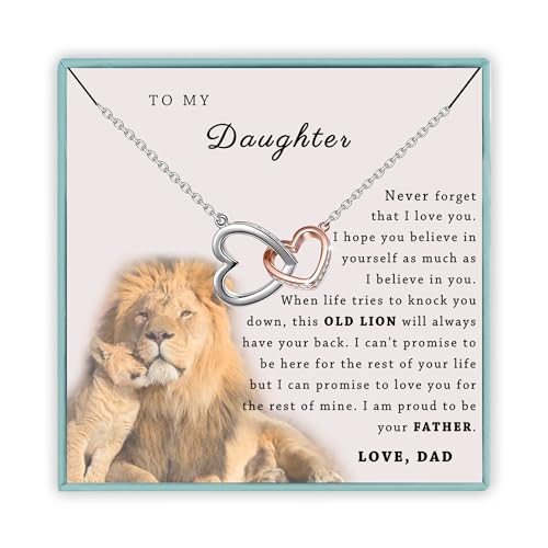 Sereney to My Daughter from Dad Mom, Father Daughter Necklace as Daughterr Gifts from Dad, Adult Daughterr Necklace from Mom