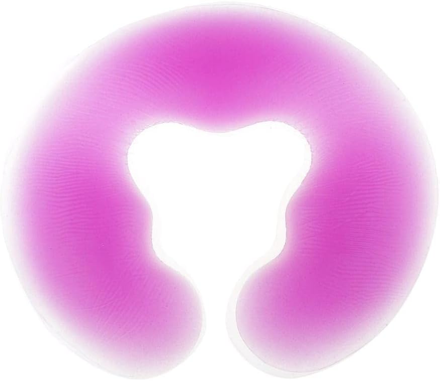 Green Silicone Gel Crib Cushion Pillow for Massage Bed - Super Soft Non- Material - Comfortable Beauty Rest for Spa and Beauty Beds - 11x9.8 inch Cushion for - Purple