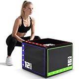 3 in 1 Foam Plyometric Jump Box for Home Gym,High Density EPE Foam Core and PVC Leather Cover Non Slip Easy to Clean,Plyo Box for Training Fitness Workout Exercise