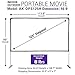 Akia Screens 125 Inch Portable Projector Screen with Stand and Carry Bag, 16:9 Foldable Front & Rear Projection Screen for Indoor & Outdoor Movies, Home Theater, Backyard & Travel (AK-OPS125H)