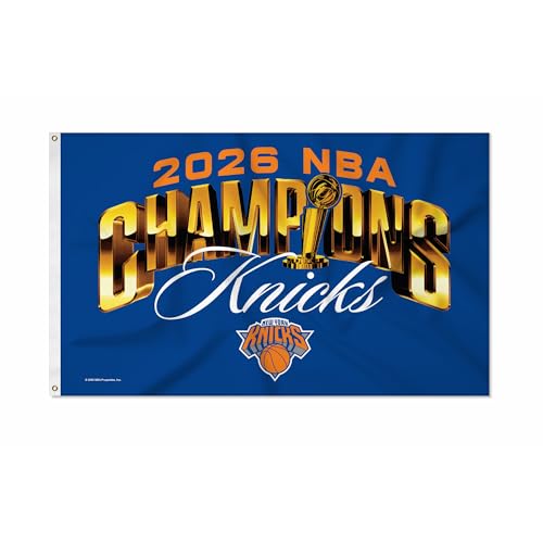 Uniquely Original NBA New York Knicks 2026 NBA Champions 3 x 5 Banner Flag Single Sided - Indoor or Outdoor - Home Decor