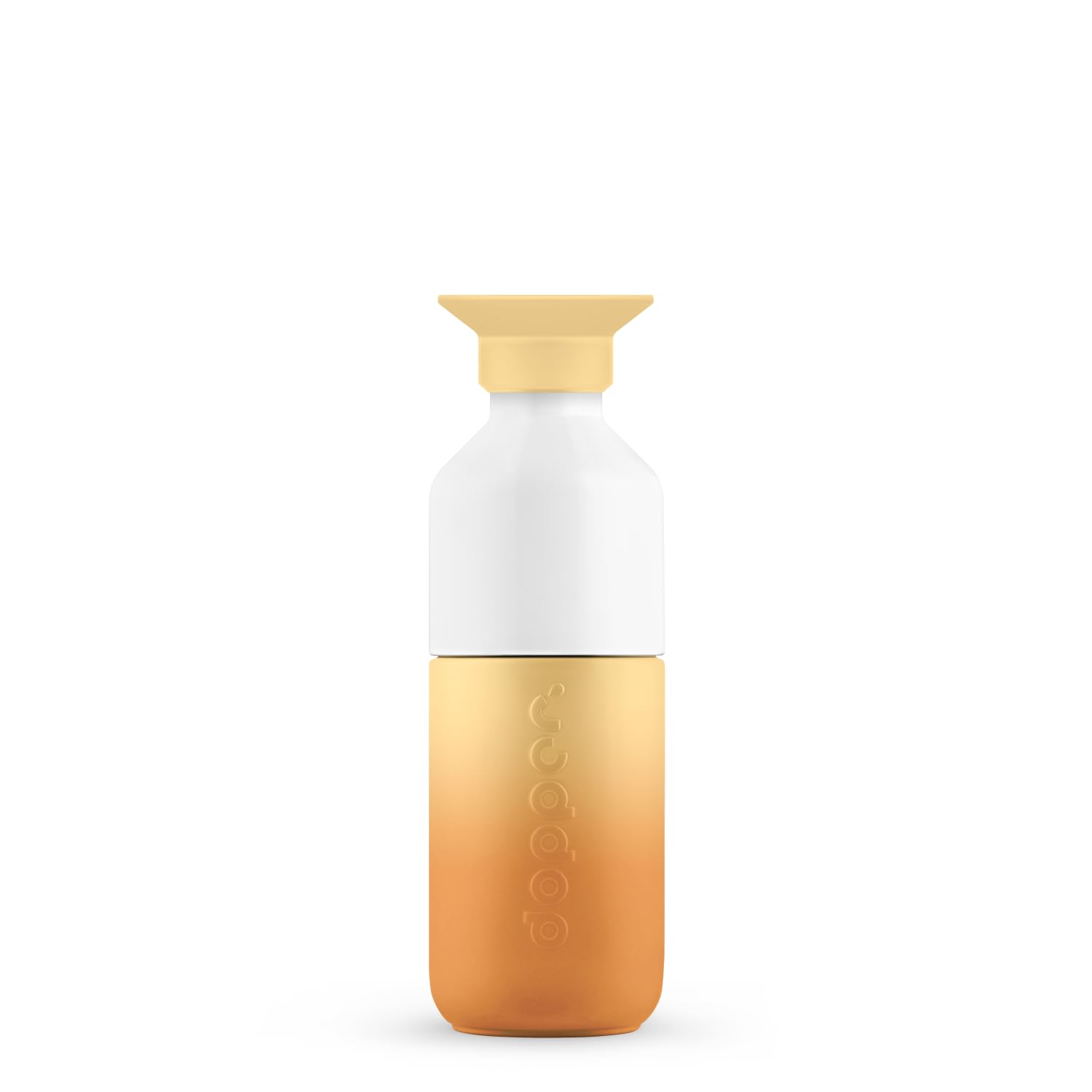 Dopper Steel 350 ml Sunrise Yellow Stainless Steel Water Bottle, BPA-Free Water Bottle, 18/8 Stainless Steel, Leak-Proof, Sports Bottle for Sports, Outdoor and Office