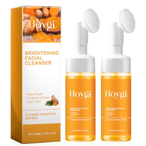 2PCS Turmeric Facial Cleanser, Foaming Face Wash, Face Wash, Acid...