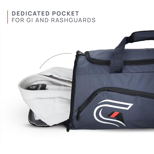 GrappleGear Heavy Duty BJJ Duffel Bag & Backpack in 1 - Large Pocket for Sweaty Gi, Rashguards, or Shoes - Perfect Gym Bag for Brazilian Jiu Jitsu, Martial Arts, Boxing, MMA, Kickboxing, Muay Thai.2