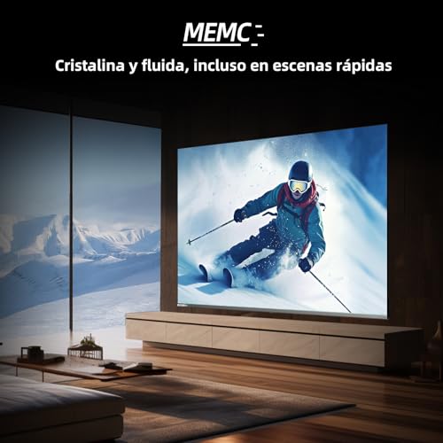Chiq M55QA9 55 Pollici 4K Mini Qled Smart Tv, 60Hz Memc & Local Dimming, Dolby Vision & Atmos, Hevc Main 10, Dlg 120Hz* (Migliorato Via Software), HDR10 - 9