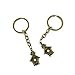 1 Pieces Antique Bronze Keychain Key Chain Tags Keyring Ring Jewelry Making Charms Supplies KC0708 Love Bird House