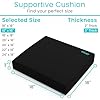 Vive Wheelchair Cushion - Gel Seat Pad for Coccyx, Orthopedic Back Support, Sciatica & Tailbone Pain Relief - Waterproof Cover + 4 Layer Foam Support & Comfort for Pressure Sore & Ulcers
