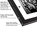 Americanflat 8x10 Picture Frame with Shatter-Resistant Glass - Set of 4 - Use as 5x7 Frame with Mat or Display 8x10 Photo Without Mat - Signature Collection - Photo Frames for Tabletop or Wall - Black