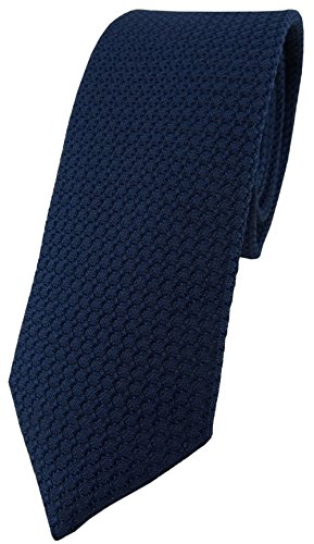 Cravate en soie Garza bleu marine foncé Blick. elementum 100% soie homme