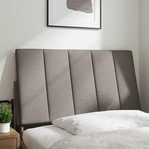 Gecheer Kopfteil-Kissen Taupe 80 cm Stoff, Bettkopfteil Polsterkopfteil Bett Kopf Rückenlehne für Boxspringbetten Schlafzimmer Hotel-Design