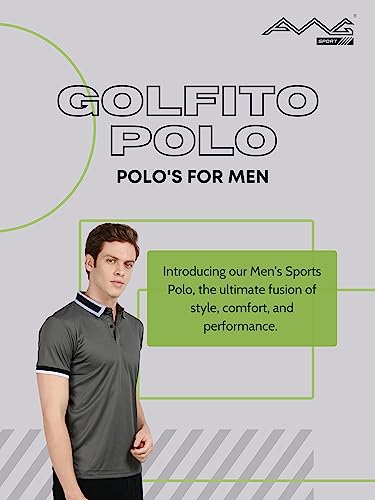 Image of AWG ALL WEATHER GEAR Golfito Polo Tshirt for Men. Lightweight and Breathable Fabric Micro Poly Fabric (Ideal for All Occasions)