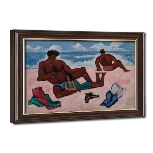 Toile On The Beach Marsden Hartley pour habiller un petit mur de bureau avec un cadre suspendu