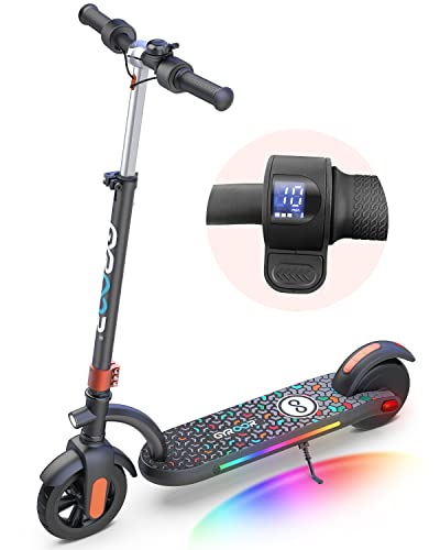 8 Besten E-Scooter ab 12 jahren Test 2 Gyroor H40 Elektroroller Kinder, 200W E Roller mit LED-Anzeige, Leuchten, 3 Einstellbare Höhen, Geschwindigkeit 10-16km/h, Maximale Belastung 80kg Geschenke Elektro Scooter für Kinder ab 6–12 Jahren