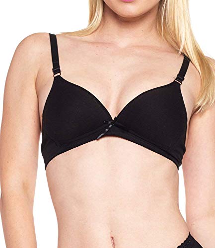 Image of Barbra Lingerie Big Girls Bras for Teen Girl Wireless Molded Padded Juniors Training Bra 5 Pack