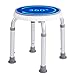 Duschhocker rund 360 Grad drehbar Badhocker belastbar EN 581-1:2006/-2:2009 EN 1022:2005 getestet Duschsitz Duschstuhl Anti-Rutsch Badsitz 135 kg (Badhocker 360)