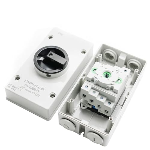 Interrupteur rotatif étanche IP66 1200V pour isoler les panneaux
