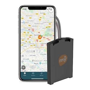 TRAKmy Traceur GPS pour Voiture, Moto, Scooter, Bateau en Temps réel – React : 1 an d’abonnement Inclus – Alerte antivol…