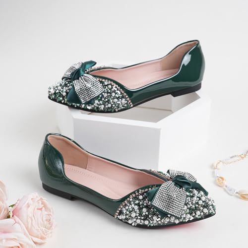 Flats for Women Pointed Toe Fashion Wedding Shoes Work Casual Slip-On Dress Shoes Women Comfortable Dressy Flat4