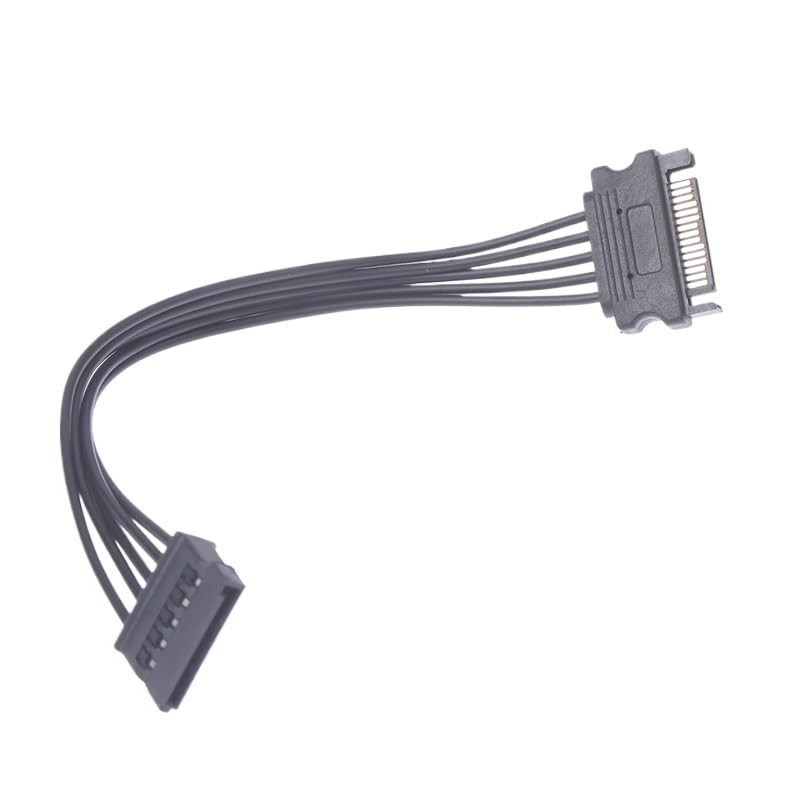 1pc SATA 15Pin Male to Female Power Extension Cable HDD SSD Supply for PC 20 CM