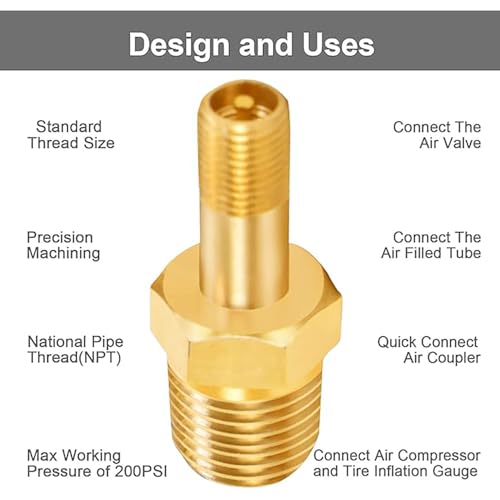 Bxian 2PCS 1/4 inch NPT Brass Canister Valve with Lid Pressure Vessel Tanker Valves for Air Compressor Tank