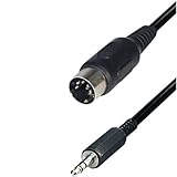 5 pol. DIN-Stecker - Klinkenstecker 3,5 mm stereo, 1,5 m