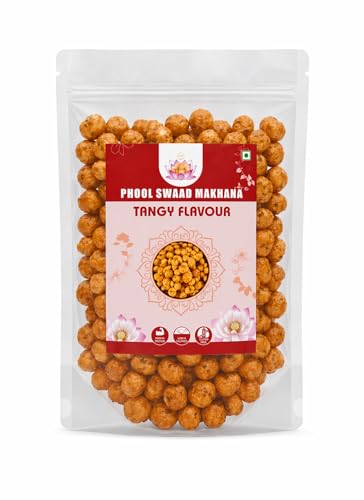 Image of PHOOL SWAAD Tangy Sweet & Spicy Glazed Makhana Zingy Flavour Snack 110GM