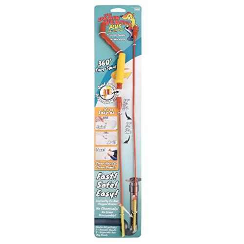 Preisvergleich Produktbild Drain Weasel Abflussreinigung [Anfänger-Set für die Abflussreinigung - Werkzeug zur Beseitigung von durch Haare verstopfen Abflüssen - für Dusche, Waschbecken, Badewanne WC Haarentfernung]