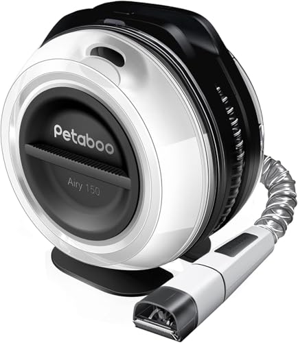 petaboo Cordless Dog Grooming Vacuum, Pet Grooming Kit with Clippers Nail Grinder,Low Noise,Dog...
