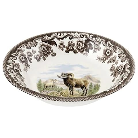 Spode Woodland Bighorn Sheep Cereal Bowl Cover