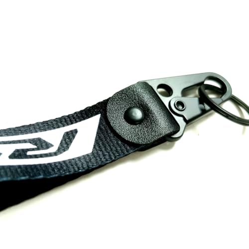 Image of Motorcycle Metal Key Holder Chain Tag With Stamp Logo Nylon Rope Compatible With Yamaha YZF R3 YZFR3