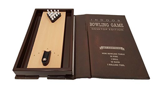 Barwench Games' Executive Mini Desktop Bowling Game, Pocket Bowling Game