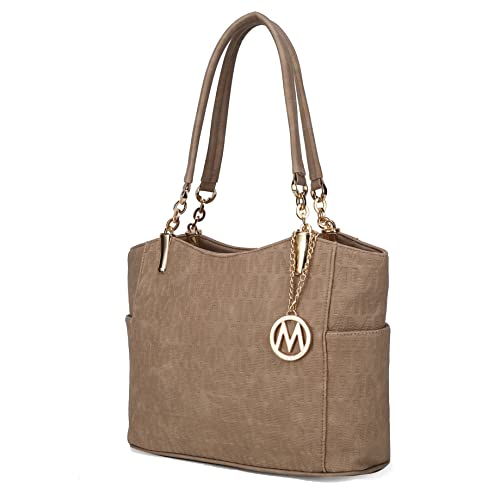 MKF Tote Satchel Bag for Women – PU Leather & Clear Transparent P...