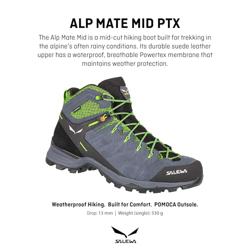 Image of Salewa Men's Alp Mate Mid Waterproof Trekking & Hiking Boot