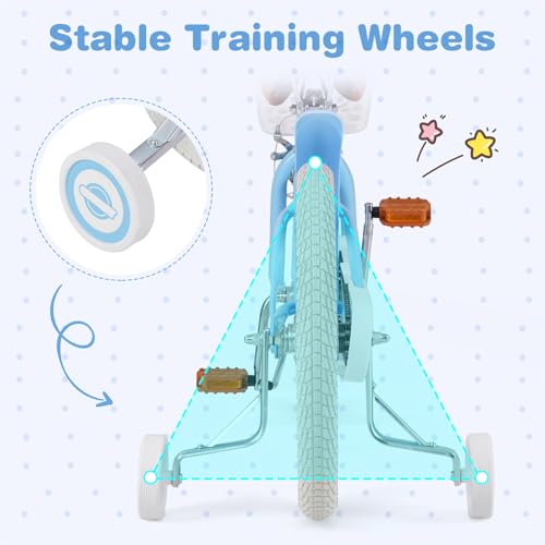 Image of BABY JOY Kids Bike, 12 14 16 18 20 Inch Boys Girls Bike w /Removable Basket