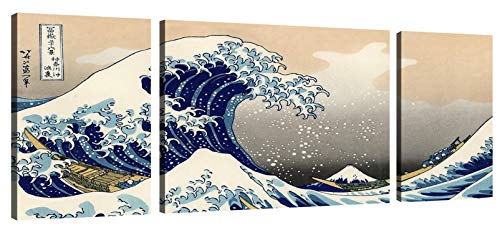 Canvashop Quadri Moderni Hokusai Cm 208X70 Quadro