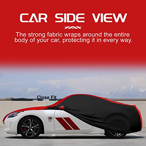 Image of Indoor Car Cover Replace for 2009-2025 Nissan 370Z, Luxurious Stretch Satin Custom-fit Indoor Car Cover for Dust-Proof, Underground Garage, Car Show (370Z)